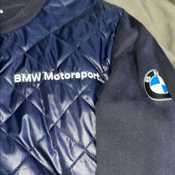 Puma BMW Motorsport Quilted Sweatshirt - Navy - Picture 3 of 7